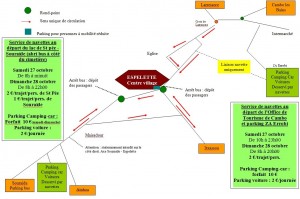 Infos pratiques accès et parking Fête du Piment à Espelette 2012