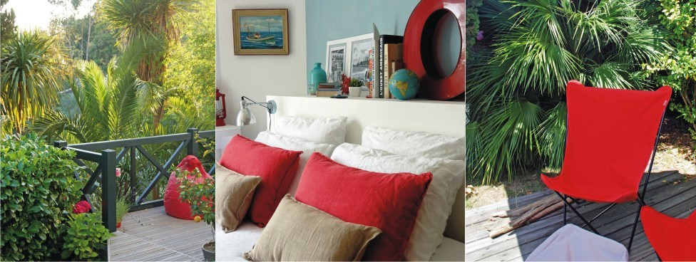 #htmlcaption-1944 Votre chambre indépendante avec terrasse de plain-pied sur le jardin